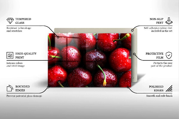 Tűzhelyvédő Közeli kép a cseresznye