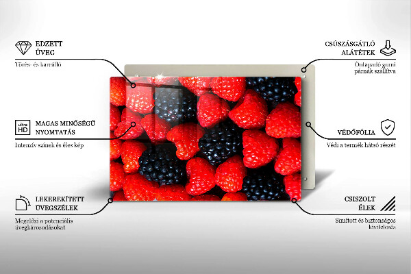 Tűzhelyvédő Málna és szeder