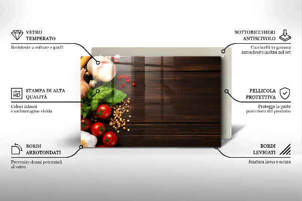 Tűzhelyvédő Zöldségek az asztalon