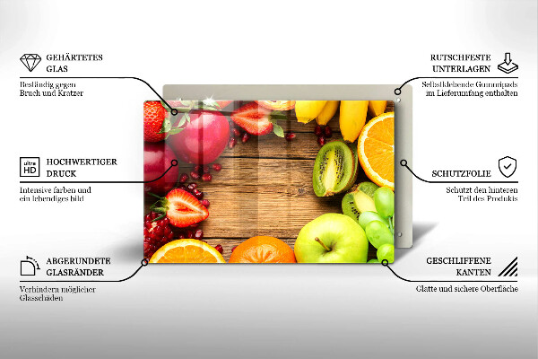 Tűzhelyvédő Friss gyümölcs