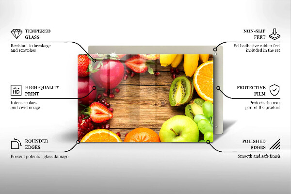 Tűzhelyvédő Friss gyümölcs