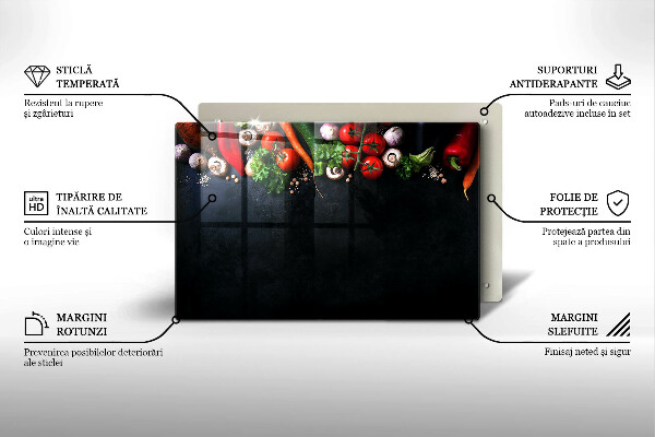 Tűzhelyvédő Színes zöldségek