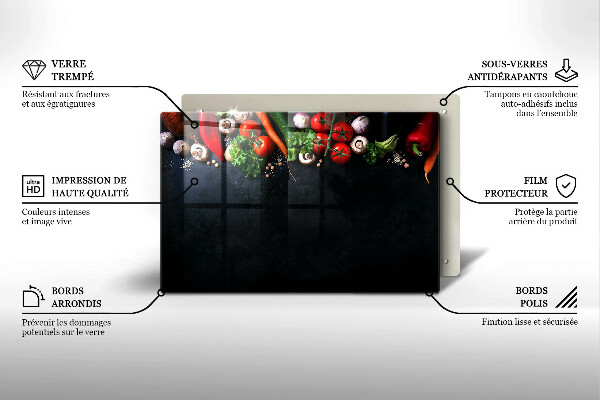 Tűzhelyvédő Színes zöldségek