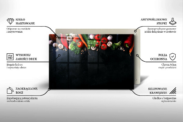 Tűzhelyvédő Színes zöldségek