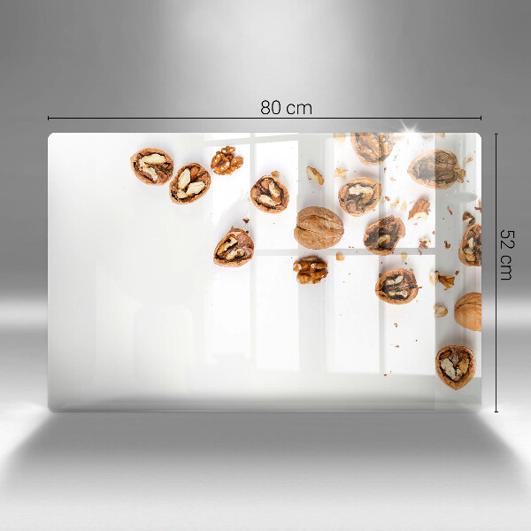 Tűzhelyvédő Dió fehér alapon