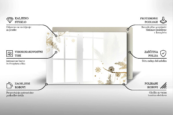 Tűzhelyvédő Téli díszek