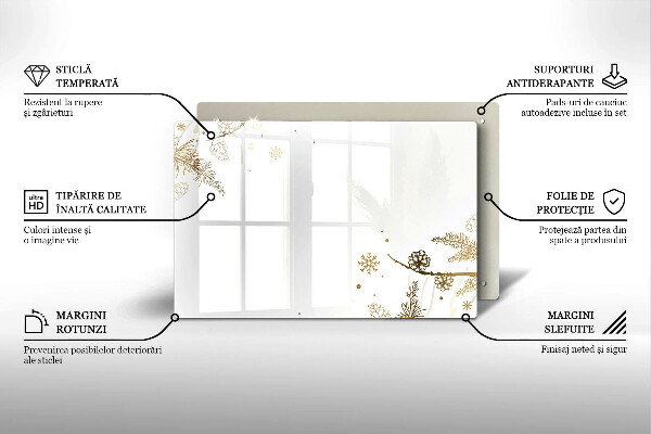 Tűzhelyvédő Téli díszek