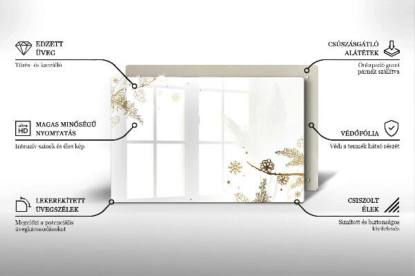 Tűzhelyvédő Téli díszek