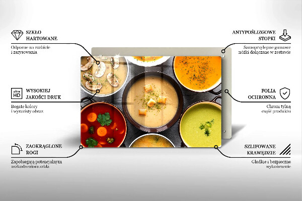 Tűzhelyvédő Színes levesek