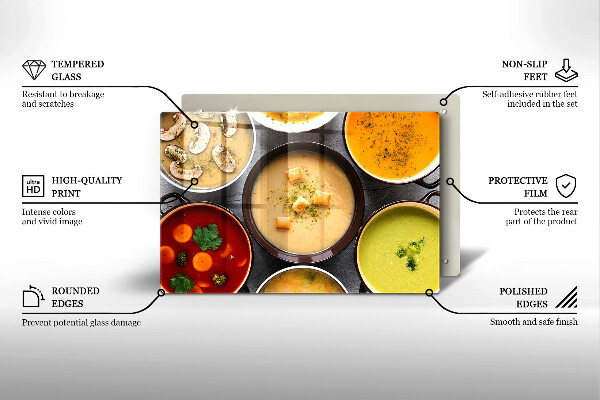 Tűzhelyvédő Színes levesek