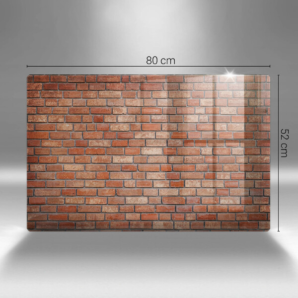 Főzőlap védő üveglap Téglafal fal