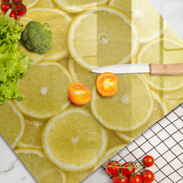 Főzőlap védő üveglap Citrom gyümölcs