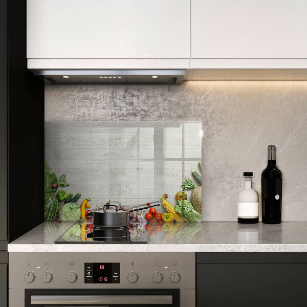 Főzőlap védő üveglap Zöldségek a borítókon