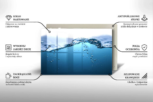 Tűzhelyvédő üveglap Nyílt víz