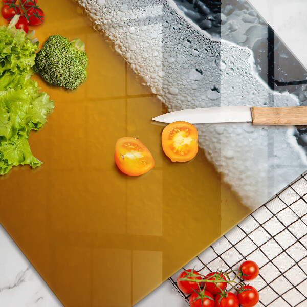 Tűzhelyvédő üveglap Igyál sörhabot