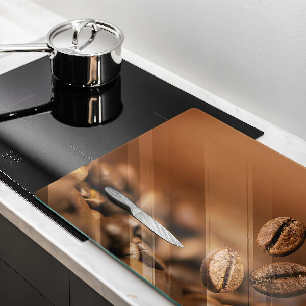 Tűzhelyvédő üveglap Kávébab