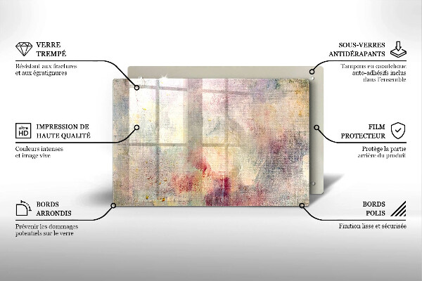 Főzőlap védő üveglap Festék textúra háttér