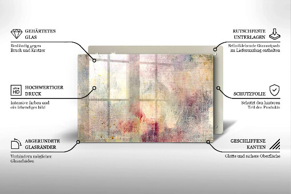 Főzőlap védő üveglap Festék textúra háttér