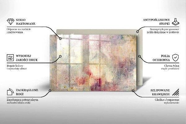 Főzőlap védő üveglap Festék textúra háttér