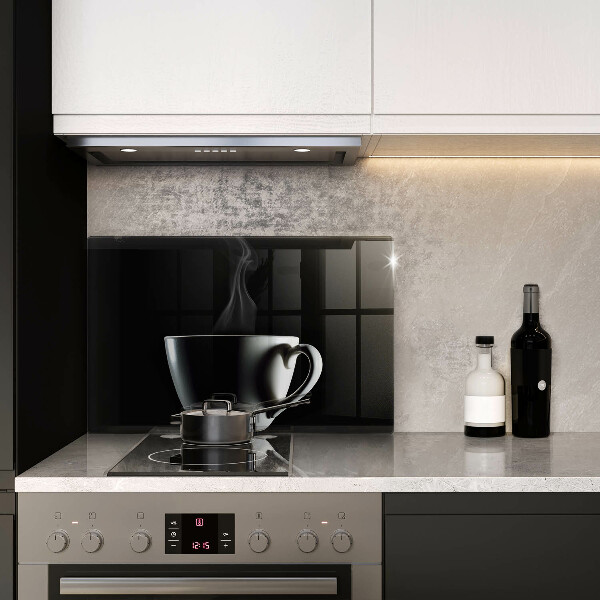 Tűzhelyvédő üveglap Egy csésze tea