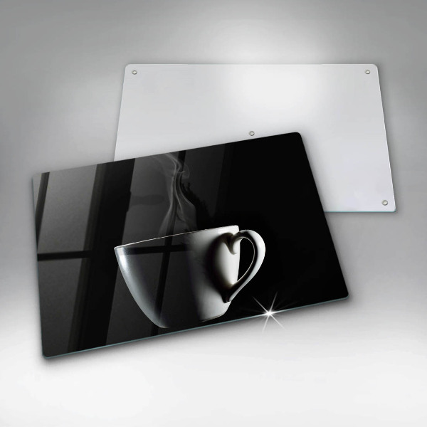 Tűzhelyvédő üveglap Egy csésze tea