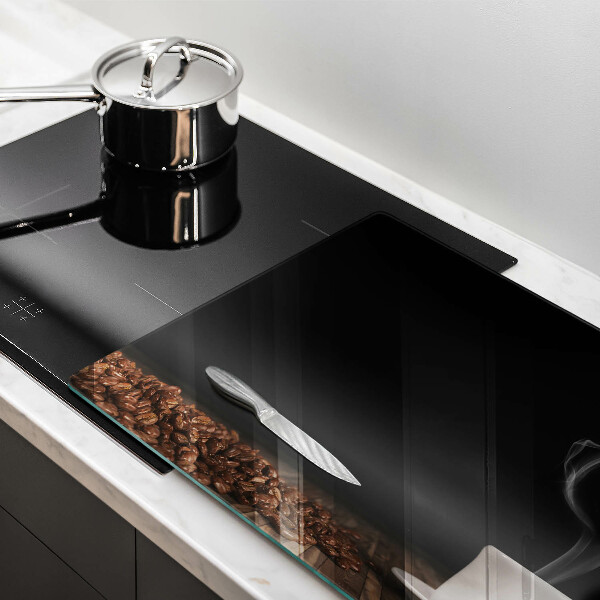 Főzőlap védő üveglap Kávéscsésze szív