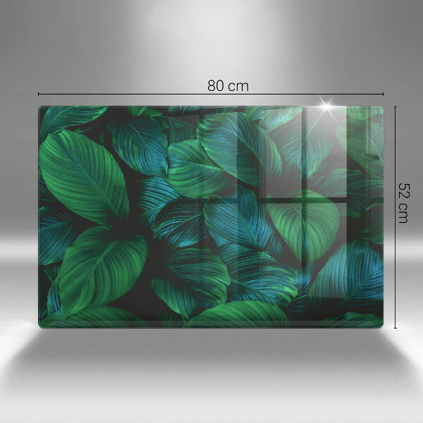 Főzőlap védő üveglap Dzsungel levelei