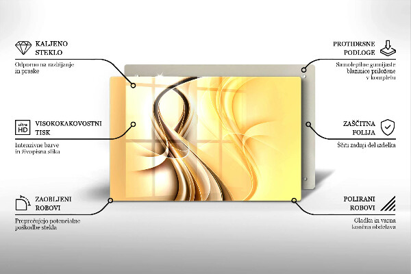 Főzőlap védő üveglap Füst absztrakció