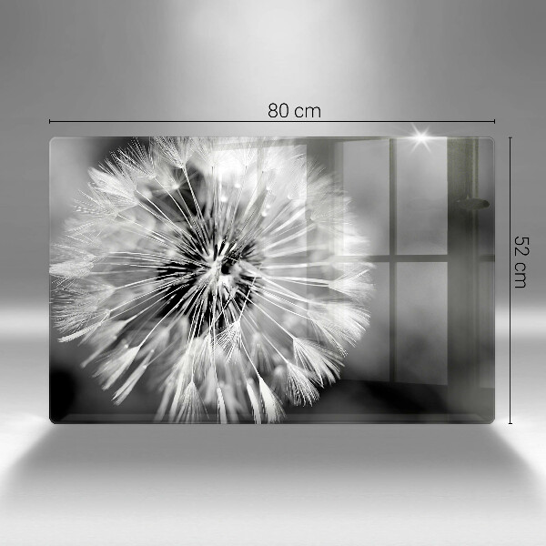 Tűzhelyvédő üveglap Finom gyermekláncfű