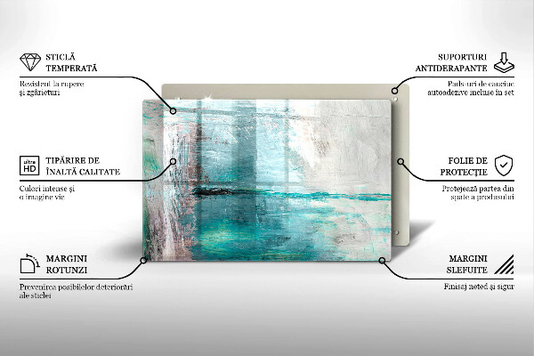 Főzőlap védő üveglap Festék absztrakciós háttér