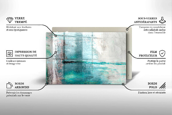 Főzőlap védő üveglap Festék absztrakciós háttér