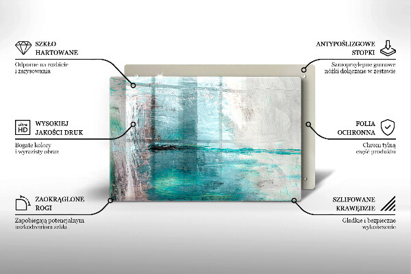 Főzőlap védő üveglap Festék absztrakciós háttér