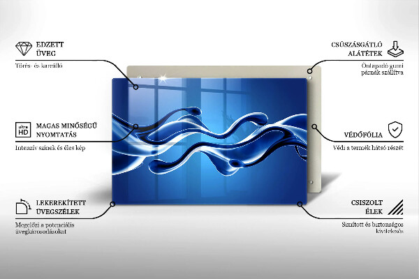 Tűzhelyvédő üveglap Folyadék absztrakció