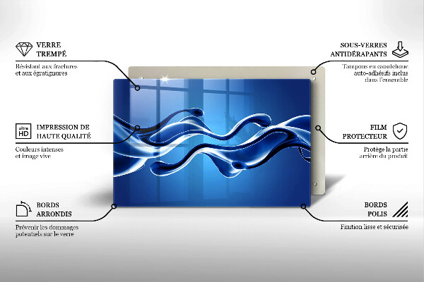 Tűzhelyvédő üveglap Folyadék absztrakció