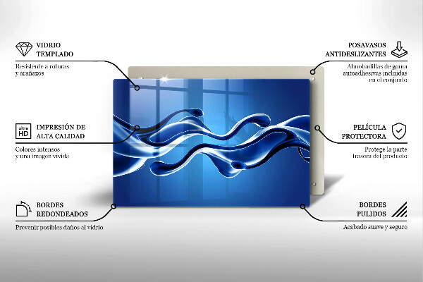 Tűzhelyvédő üveglap Folyadék absztrakció