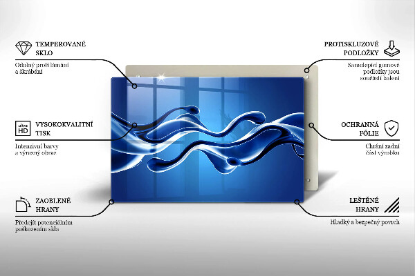 Tűzhelyvédő üveglap Folyadék absztrakció