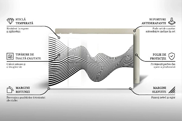 Tűzhelyvédő üveglap Lineáris absztrakció