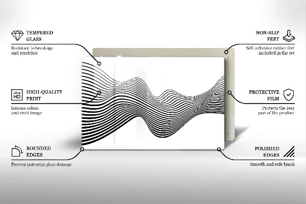 Tűzhelyvédő üveglap Lineáris absztrakció
