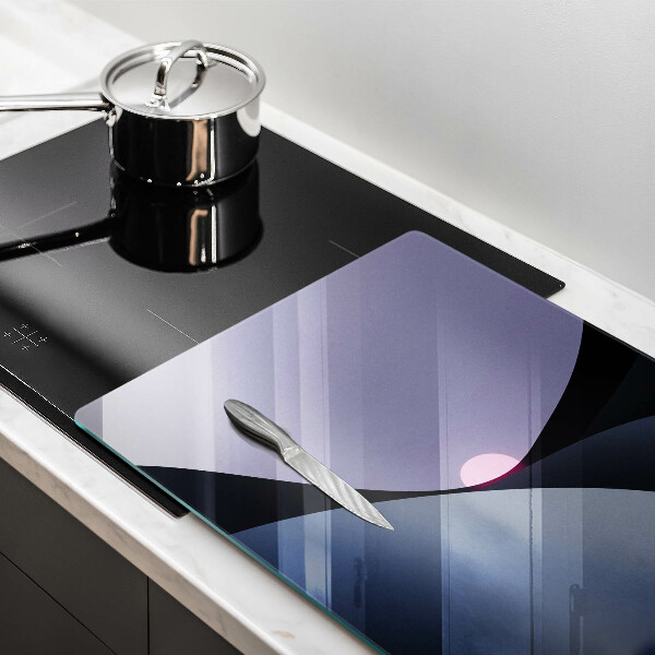 Tűzhelyvédő üveglap Absztrakt formák