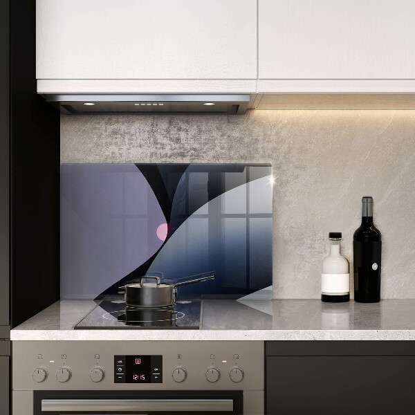 Tűzhelyvédő üveglap Absztrakt formák