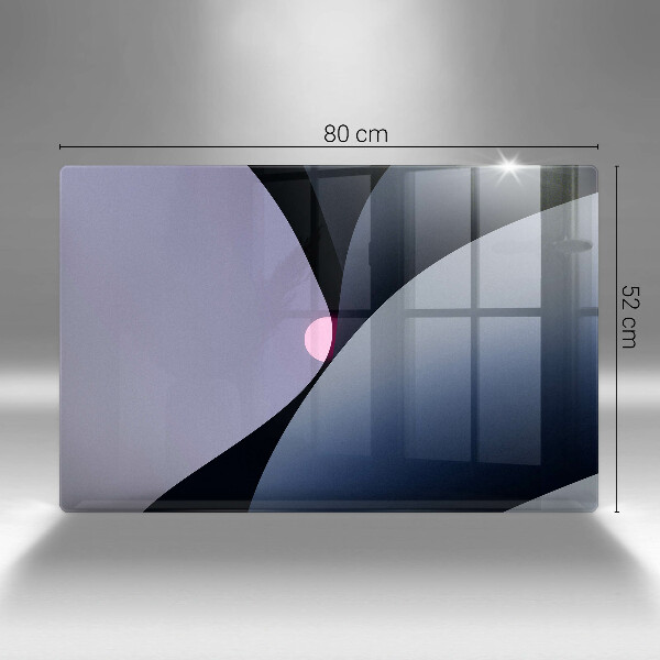 Tűzhelyvédő üveglap Absztrakt formák