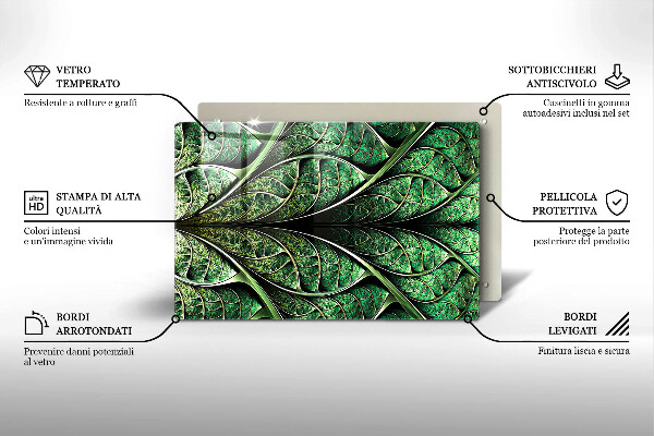 Tűzhelyvédő üveglap A levélér szerkezete