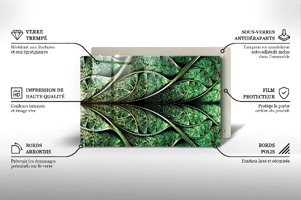 Tűzhelyvédő üveglap A levélér szerkezete