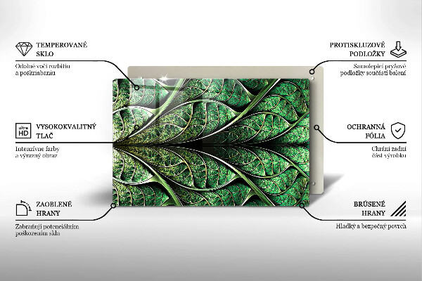 Tűzhelyvédő üveglap A levélér szerkezete