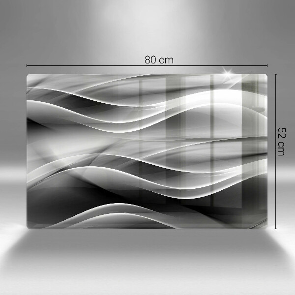 Főzőlap védő üveglap Absztrakt füstvonalak