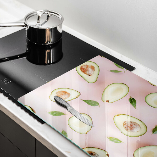 Főzőlap védő üveglap Avokádó minta