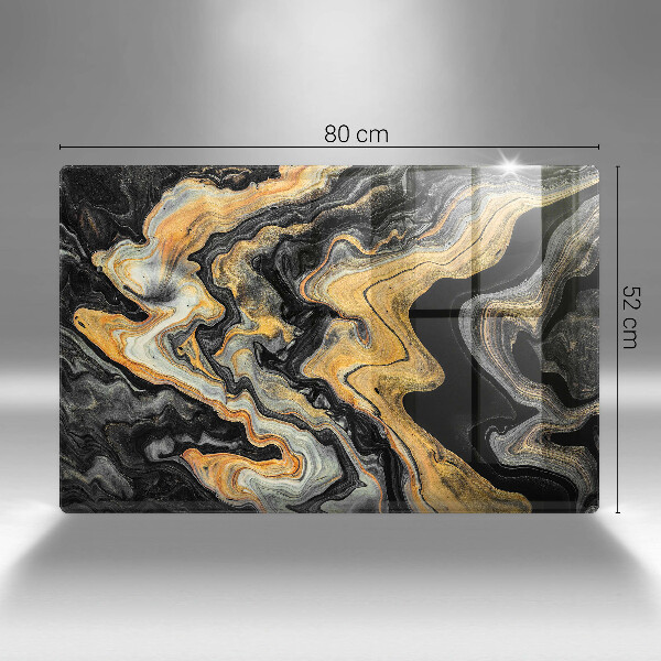 Főzőlap védő üveglap Absztrakt szerkezet