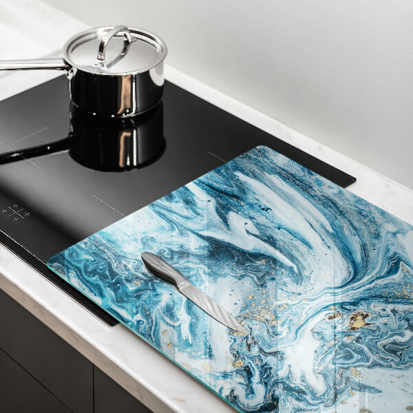 Tűzhelyvédő üveglap Szerkezete arannyal