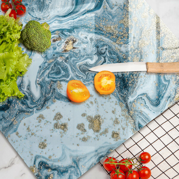 Tűzhelyvédő üveglap Szerkezete arannyal