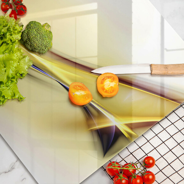 Tűzhelyvédő üveglap Absztrakt fényvonalak